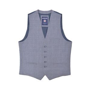 Lambretta Mens Dawson Checked Vest / Gray